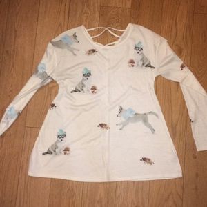 Playful animals tunic